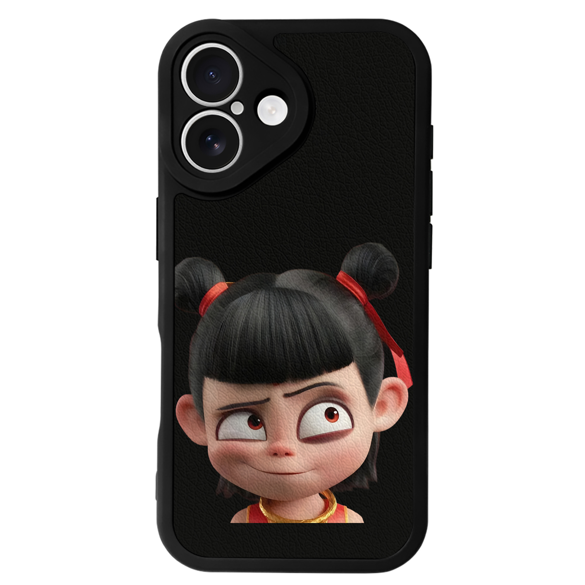 （画像用） Ne Zha 2 ナタ 魔童の大暴れ 【iPhone 16シリーズ対応】シリコンスマホケース（レザー調） 材質：シリコン